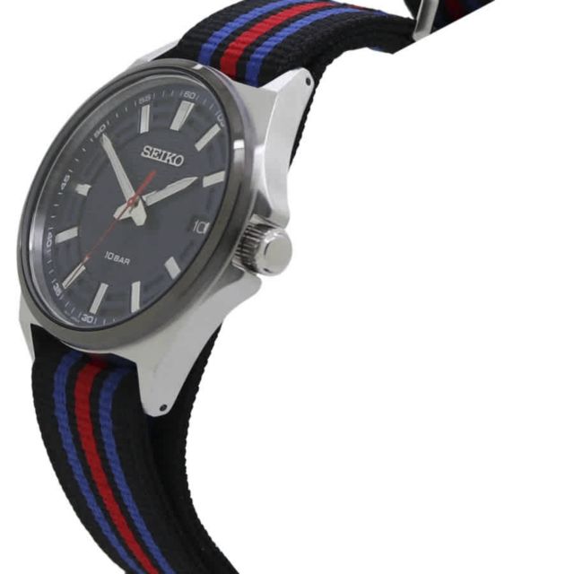 Seiko Racing Sports Quartz Analog Nylon Strap Watch #2