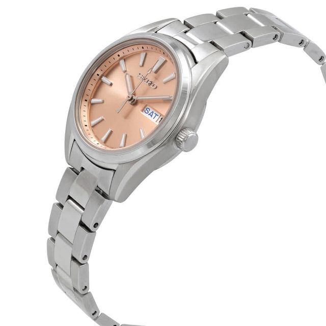 Seiko Quartz Analog Peach Dial Small Face Watch #1