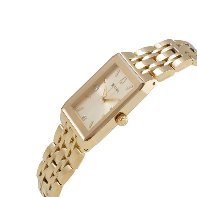 Bulova quadra 2024 women's watch