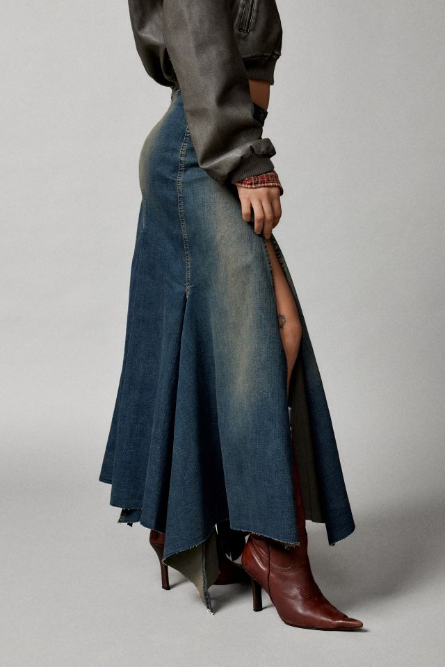 BDG Caroline Spliced Denim Maxi Skirt #3