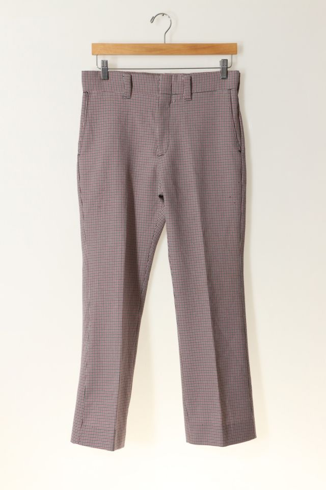Vintage Houndstooth Cropped French Work Pants | Urban Outfitters