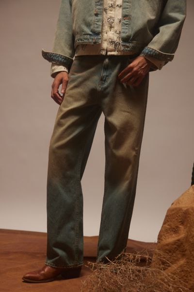 BDG TINTED DENIM BAGGY SKATE FIT JEAN IN VINTAGE DENIM LIGHT, MEN'S AT URBAN OUTFITTERS 