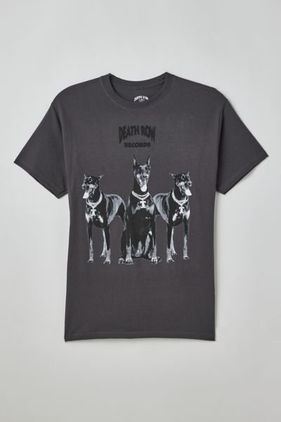 Urban Outfitters Death Row Records Classic Doberman Tee In Black