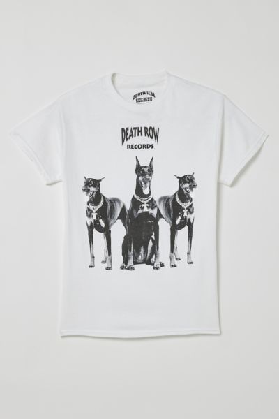 Urban Outfitters Kids' Death Row Records Classic Doberman Tee In White At