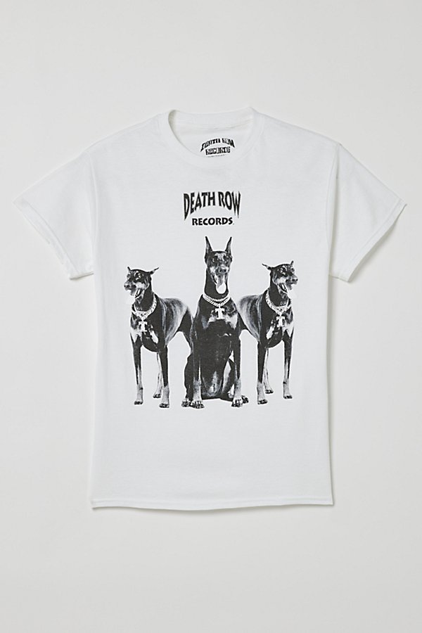 Urban Outfitters Kids' Death Row Records Classic Doberman Tee In White At