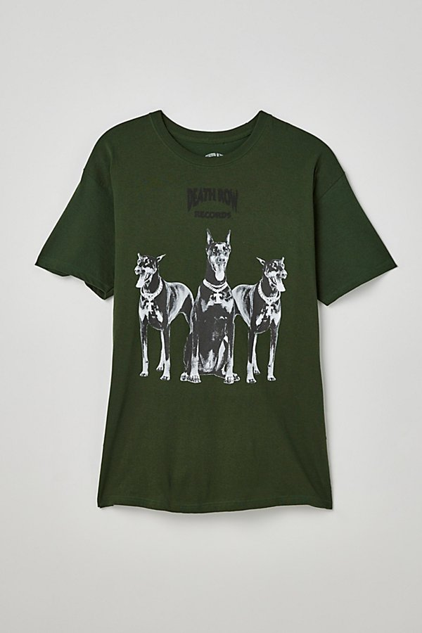 Urban Outfitters Death Row Records Classic Doberman Tee In Green