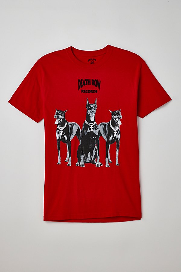 Urban Outfitters Death Row Records Classic Doberman Tee In Red