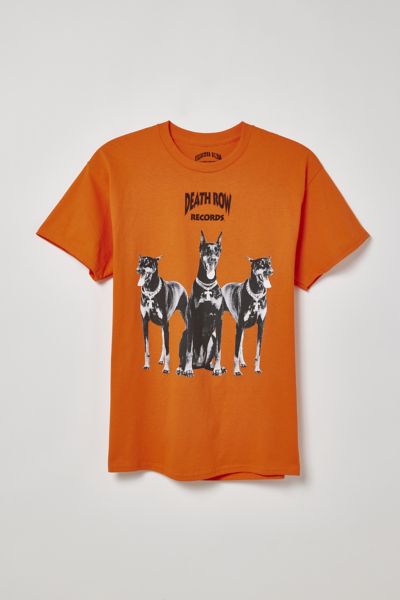 Urban Outfitters Death Row Records Classic Doberman Tee In Orange At