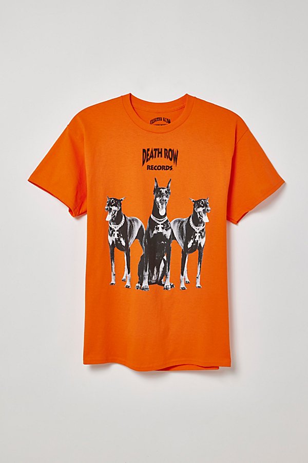 Urban Outfitters Death Row Records Classic Doberman Tee In Orange At