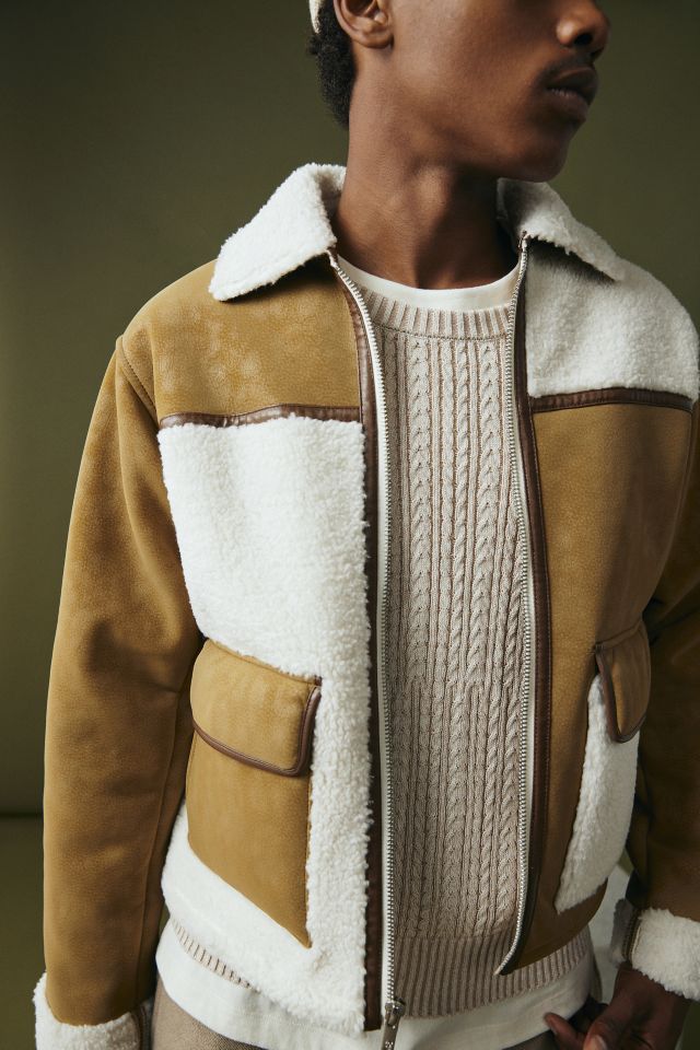 Cotton Faux Shearling Jacket, Salesforce Commerce Cloud