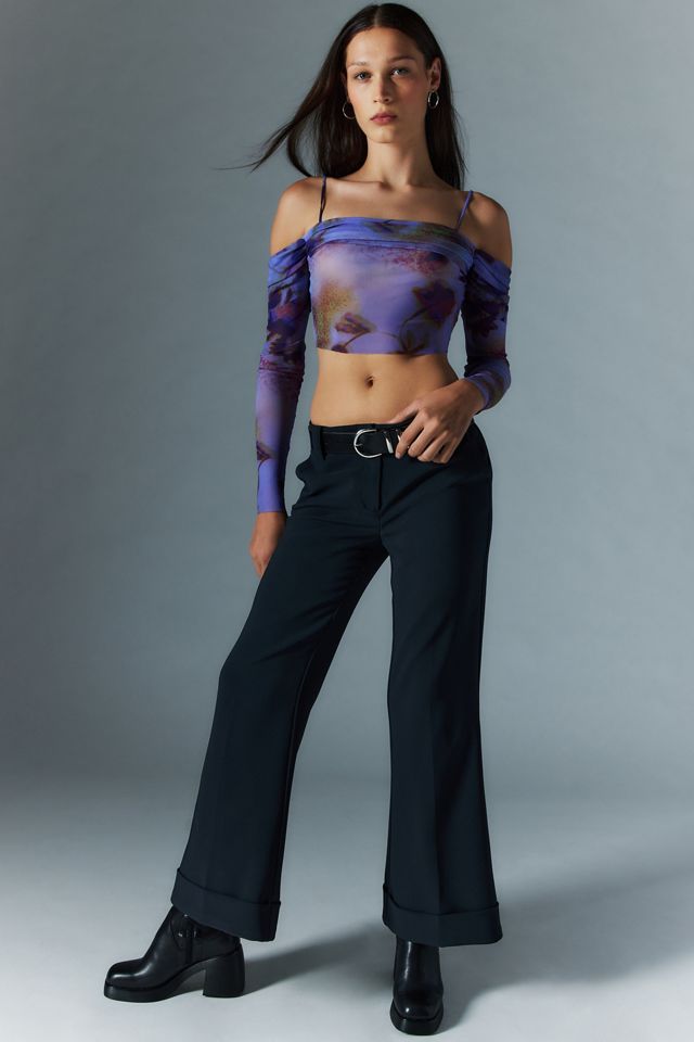 Silence + Noise Bella Cold-Shoulder Cropped Top #2