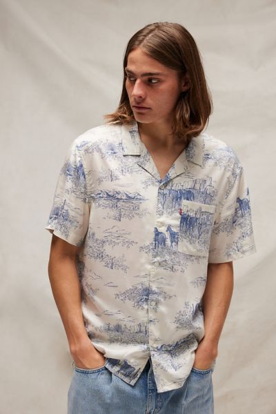 Shop Levi's The Sunset Camp Shirt Top In Western Toile Vintage, Men's At Urban Outfitters