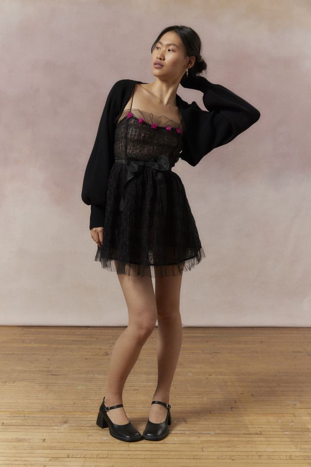 For love and lemons black hot sale mini dress