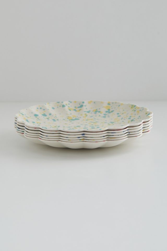 Meri Meri Speckled Reusable Bamboo Large Plate - Set Of 6 #3