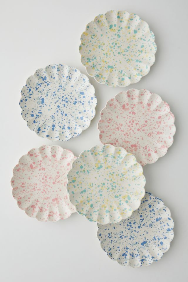 Meri Meri Speckled Reusable Bamboo Large Plate - Set Of 6 #4