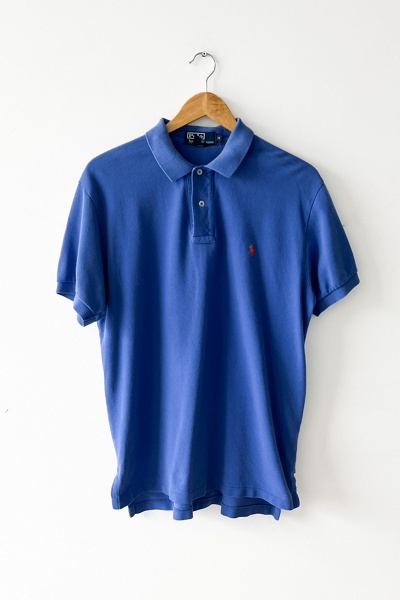 Vintage 90s/00s Blue Ralph Lauren Polo Tee | Urban Outfitters