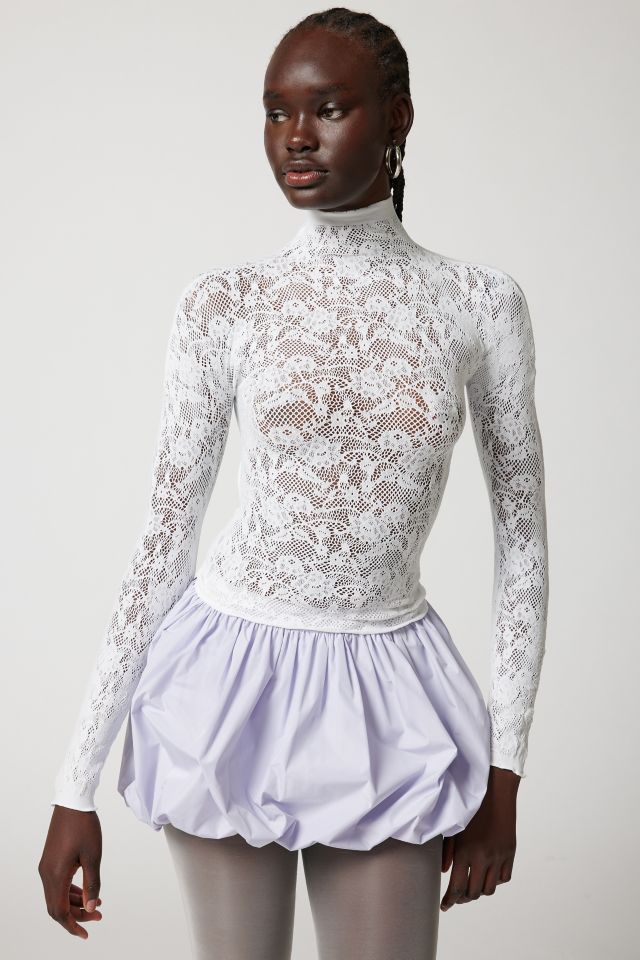 Out From Under Divine Sheer Lace Cutout Top #3