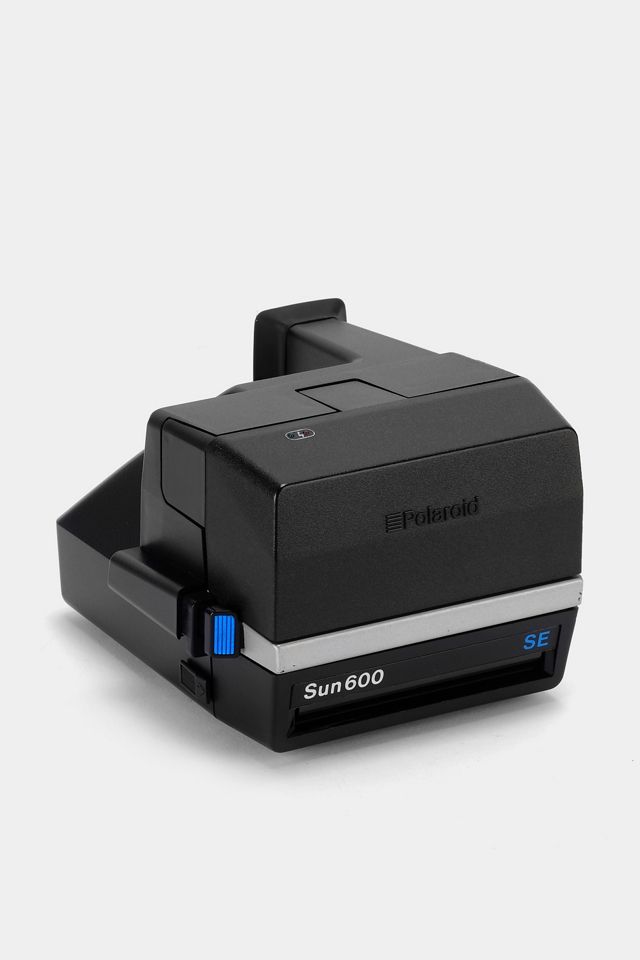 Polaroid Silver LMS Blue SE Vintage 600 Instant Camera Refurbished by Retrospekt #1