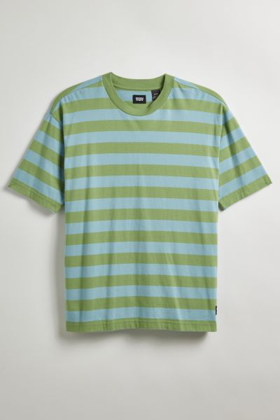 Levi's Skateboarding Stripe Boxy Tee In Blue/green, Men's At Urban Outfitters