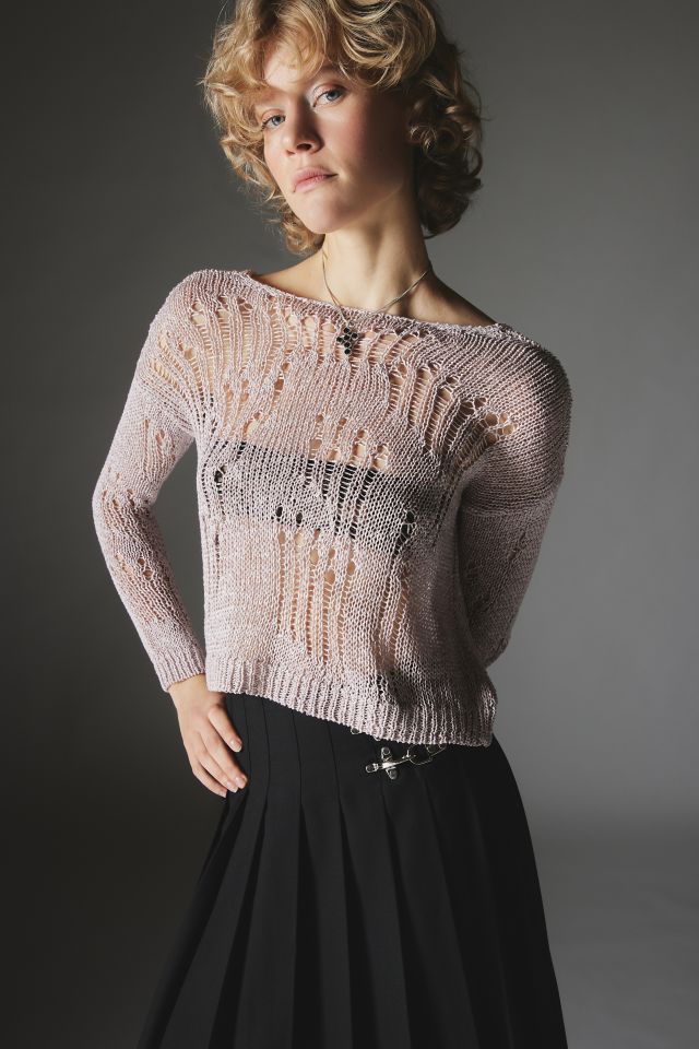 Chandail Ouvert en Tricot Scintillant Nora Silence + Noise #2
