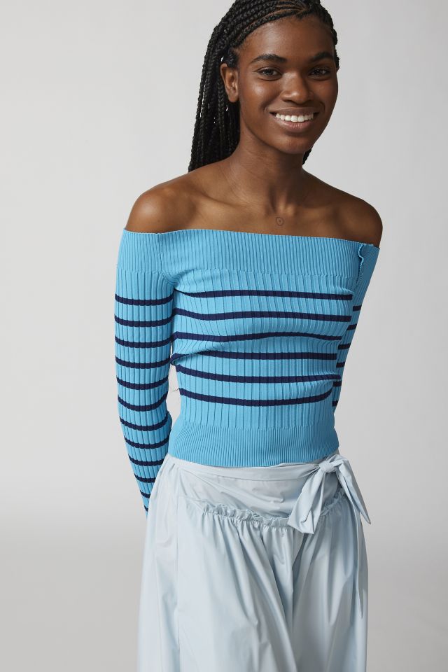 Off the best sale shoulder sweat top