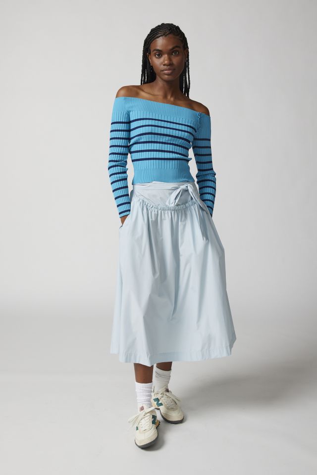 UO Tessa Buttoned Off-The-Shoulder Sweater #2