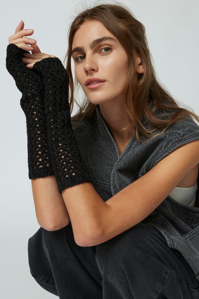 Cozy Netted Knit Arm Warmer