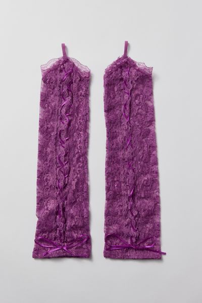 Urban Outfitters Lace-up Opera Glove In Purple