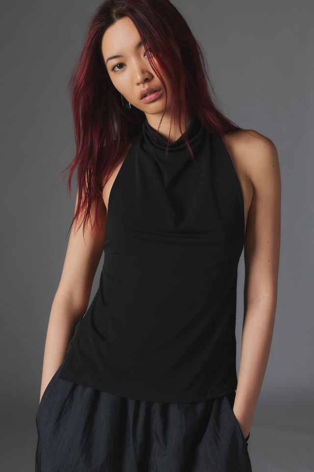 Silence + Noise Dee Backless Cowl Neck Top #1