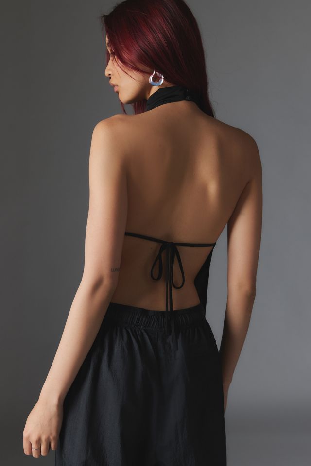 Silence + Noise Dee Backless Cowl Neck Top #4
