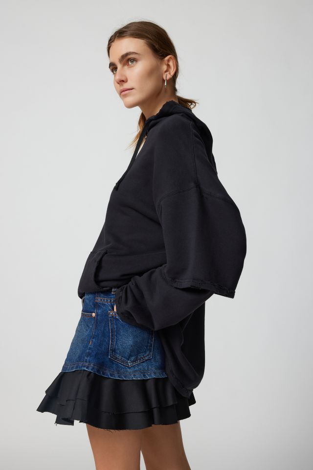 Mini Jupe en Denim à Volants Shannon UO #2