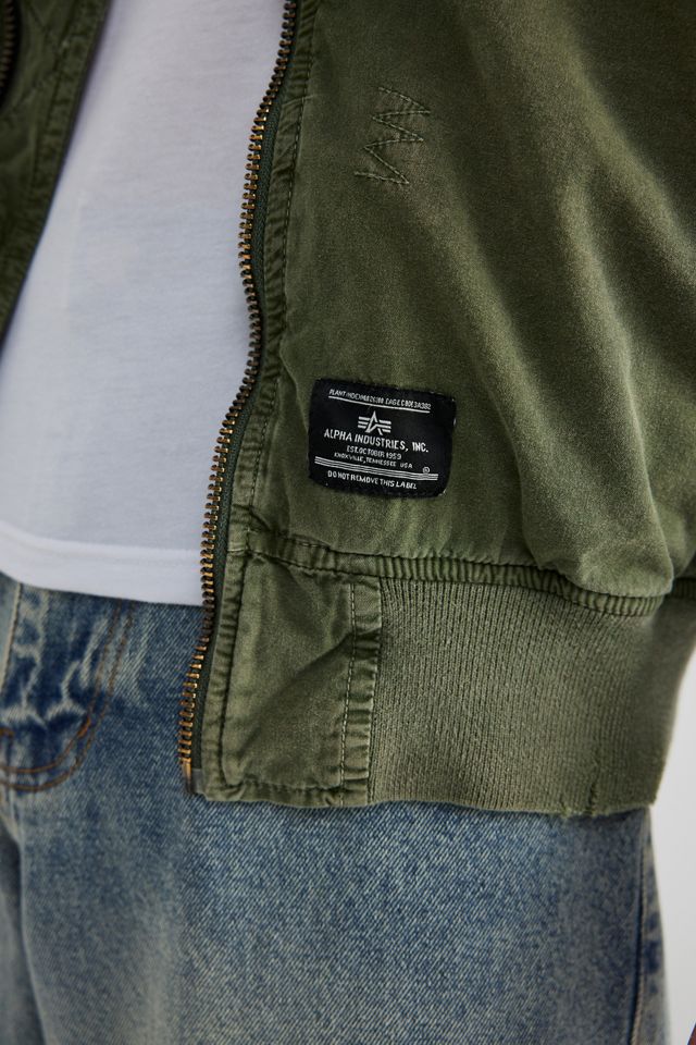 Alpha Industries L-2B Rip And Repair Bomber Jacket | Urban Outfitters