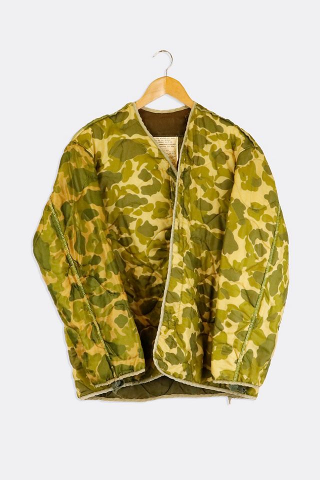 Vintage Quilted Camo Print Liner Jacket Urban Outfitters