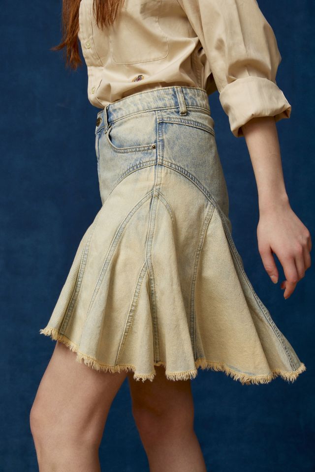 BDG Reagan Spliced Denim Mini Skirt | Urban Outfitters