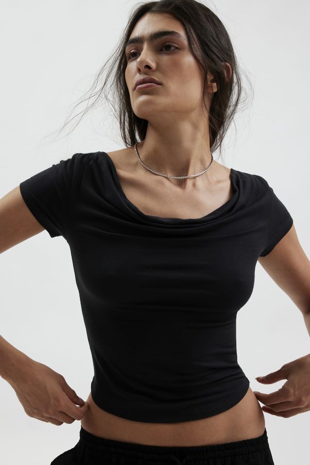 Silence + Noise Lara Cowl Neck Top #2