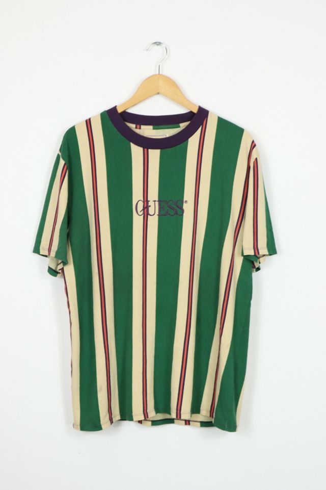 Vintage Embroidered Guess Striped Tee Urban Outfitters