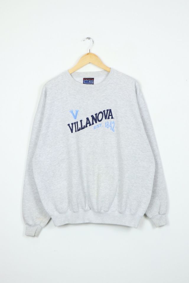 Vintage Embroidered Villanova Crewneck Sweatshirt