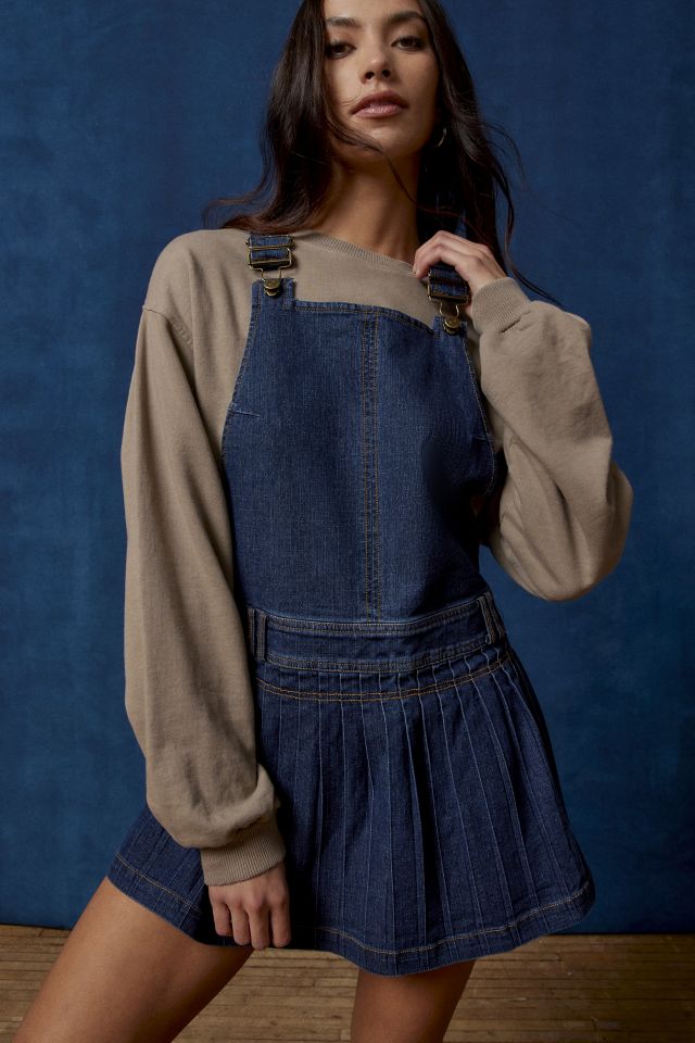 BDG Natalia Denim Overall Mini Dress