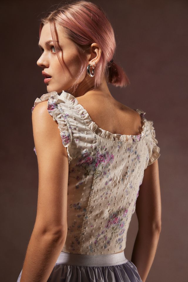 LoveShackFancy Georgie Floral Bustier Top #2
