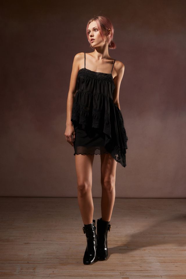 LoveShackFancy Stetta Silk Asymmetrical Cami #1