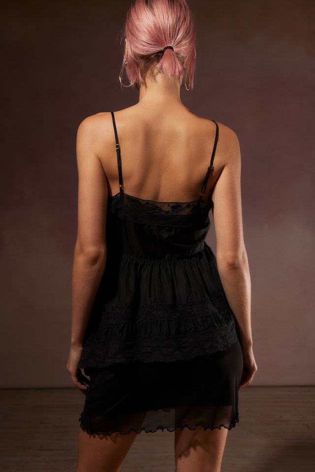 LoveShackFancy Stetta Silk Asymmetrical Cami #3