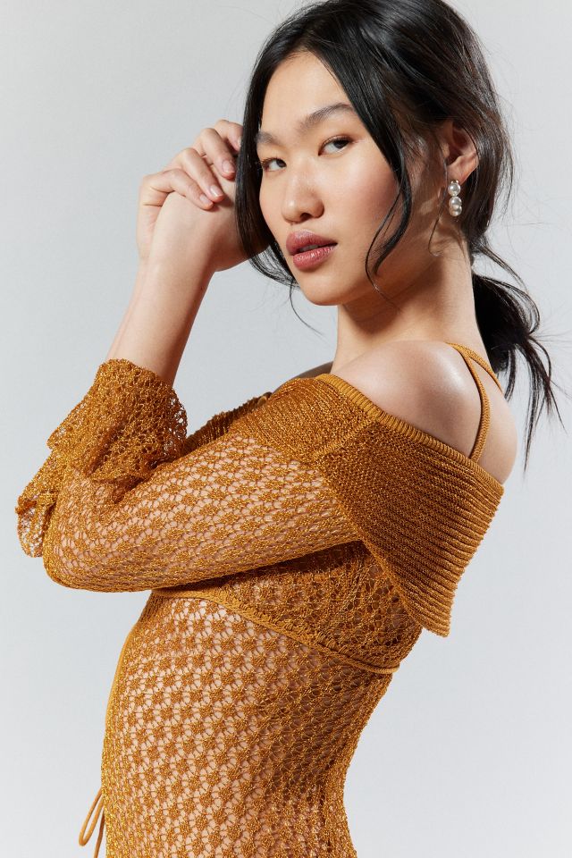 House Of Sunny The Solar Sheer Knit Shrug Sweater #1