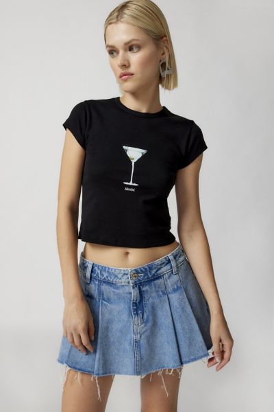 Martini Cocktail Baby Tee | Urban Outfitters