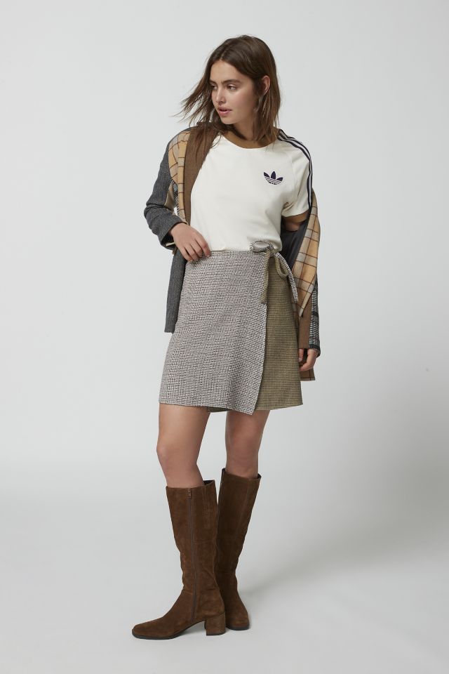 Urban Renewal Remade Heavy Flannel Wrap Mini Skirt #4