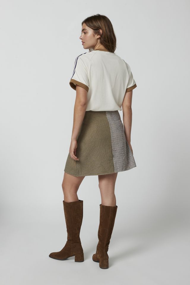 Urban Renewal Remade Heavy Flannel Wrap Mini Skirt #5