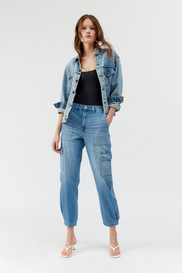 High Waisted Tailored Cargo Pants