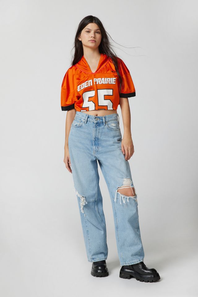 Urban Renewal Remade Cropped Hooded Football Jersey #2