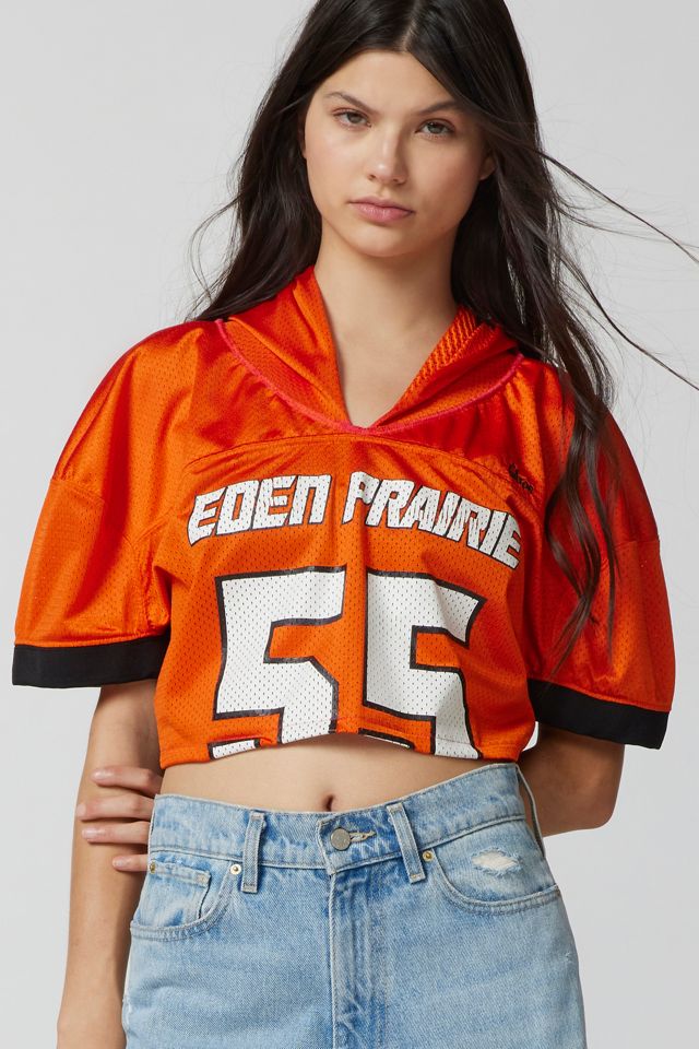 Urban Renewal Remade Cropped Hooded Football Jersey #3