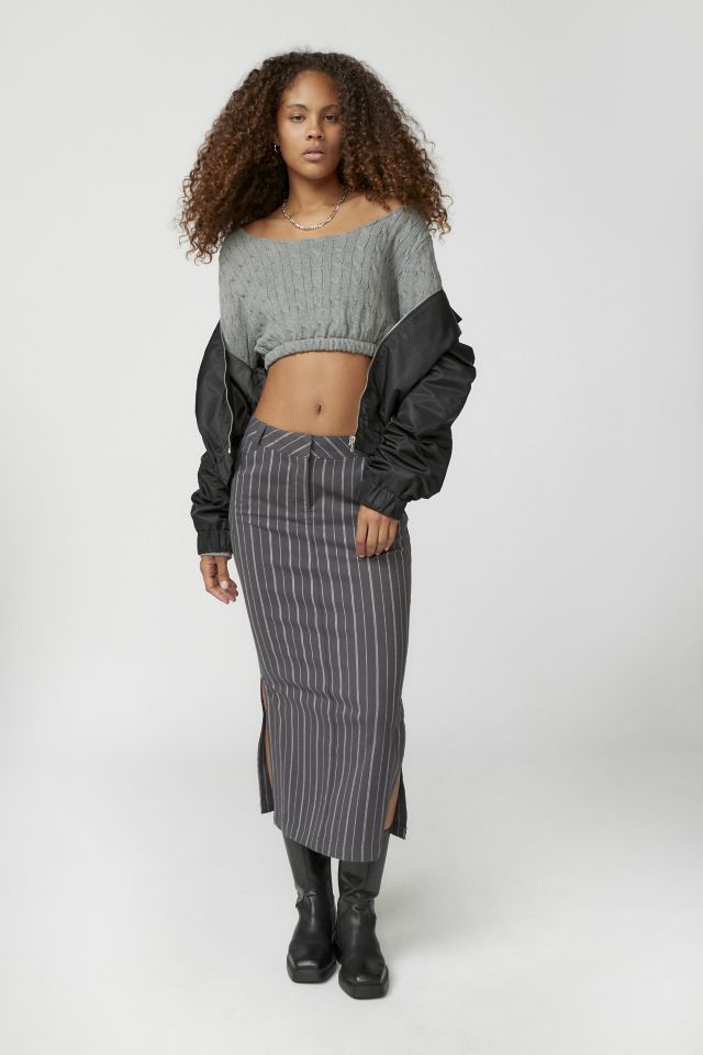 Urban Renewal Remade Cropped Cableknit Scoop Neck Sweater #2