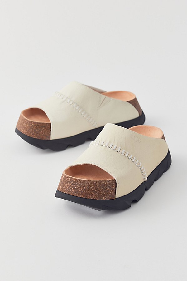 Ugg Sunskip Slide Sandal In Off White, Women's At Urban Outfitters
